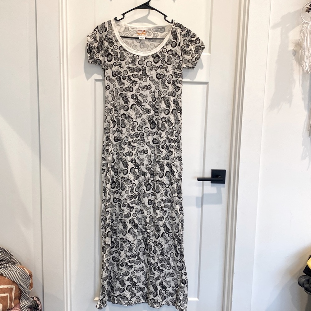 Maxi Motorcycle Rockabilly Dress